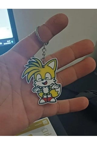 Tails Sevimli Figür Karakter Anahtarlık Çok Renkli Tails Sevimli Figür Karakter Anahtarlık Çok Renkli