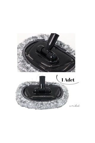 Yedek Başlık 1 Adet - Unikat Özel Teleskopik Saplı İnce Tüylü Araç Temizlik Mop 1 Adet