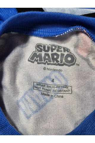 Hasyılmaz Nintendo Süper Mario 2li Pijama Takımı 4 Yaş Mavi