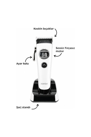 Fenda Saç Kesme Makinesi Beyaz - Fndsacks0003wh