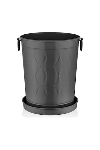 The Mia Prizma Saksı Siyah 37x31x46 Cm