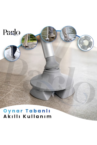 Akıllı Baston - Denge Bastonu Oynar Başlıklı Ayarlanabilir Yüksek Kalite Denge Bastonu Yürüme Bastonu Hafif Denge Çubuğu