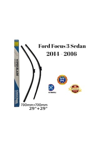 Ford Focus 3 Sedan 2014 2015 2016 Uyumlu Araca Özel Ön Cam Silecek Süpürgesi Takımı 730+730mm