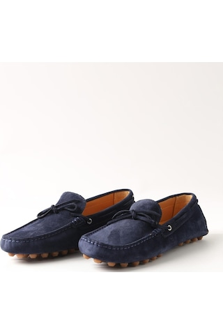 Dufy Lacivert Erkek Süet Loafer Ayakkabı - 105700-lacivert Lacivert