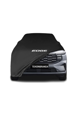 Ford Edge L3 2023 - Siyah Kumaş Araba Brandası Logolu Penye Branda Oto Branda