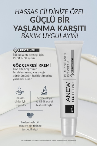 Anew Sensitive+ Göz Çevresi Kremi 15 Ml. Üçlü Paket