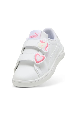 Puma Kız Çocuk Beyaz Smash 3.0 Badges V Inf Sneaker Beyaz