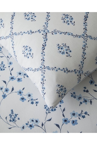 English Home Fresh Ivy Kolay Ütülenir Tek Kişilik Nevresim Takımı 160x220 Cm Mavi Mavi