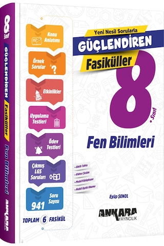 Ankara 8. Sınıf Fen Bilimleri Güçlendiren Fasikül Ankara Yayıncılık Ankara 8. Sınıf Fen Bilimleri Güçlendiren Fasikül Ankara Yayıncılık