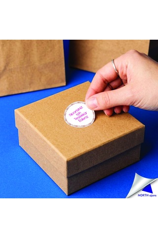 Sipariş Paketi Etiketi Sticker 2,5cm 40 Adet Baskes Model 4