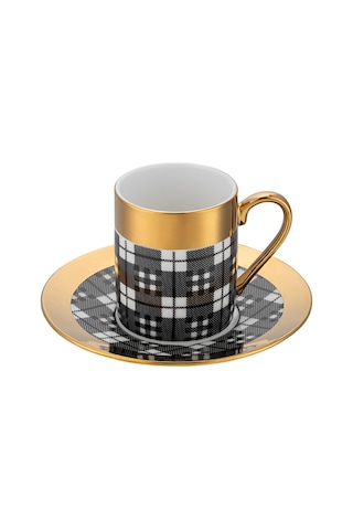 İstanbul Porselen Deren 6'lı Kahve Fincan Takımı