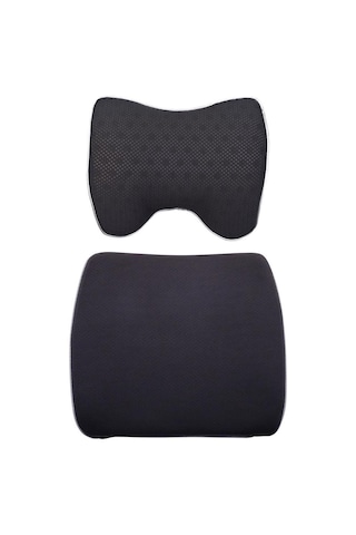 Viscofoam Araç Içi Visco Boyun Destek Ve Bel Destek Yastığı Gri Visco Yastık