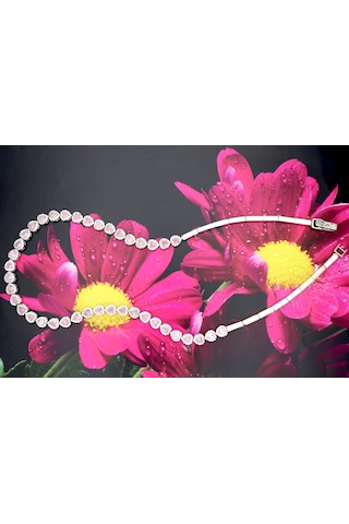 Silveranka 925 Ayar Gümüş Pembe Kalp Su Yolu Kolye