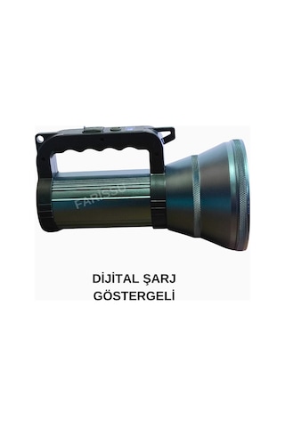 200w Led Şarjlı Kamp Feneri & El Feneri 8800 Mah 3 Işık Modlu Powerbank Özellikli Siyah