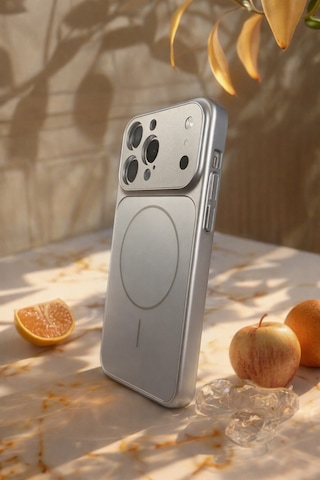 Apple iPhone 13 Pro Max Uyumlu Kamera Korumalı Magsafe Wireless Şarj Özellikli Full Glass Arka Kapak