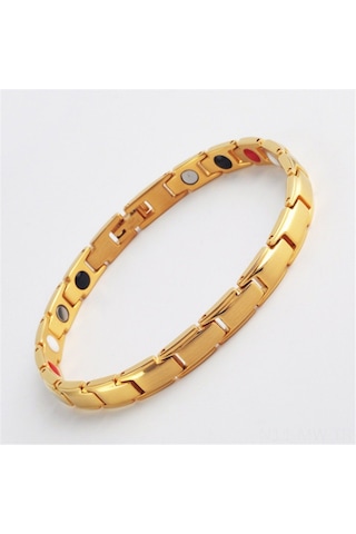 Moveevo Bayanlar İçin Sağlıklı Kullanimlı Manyetik Bileklik - Gümüş Renkli Magnetik Bilezik - Kolye Aksesuarı EP87