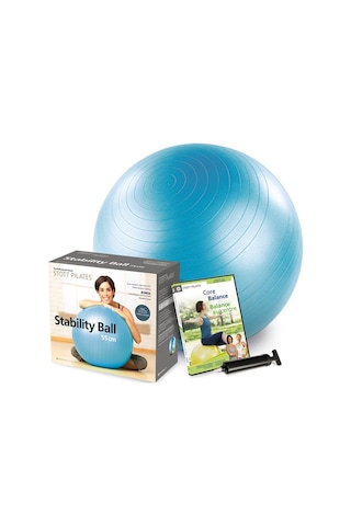 Merrithew Health & Fitness Stability Ball Plus Power Pack - 55 CM