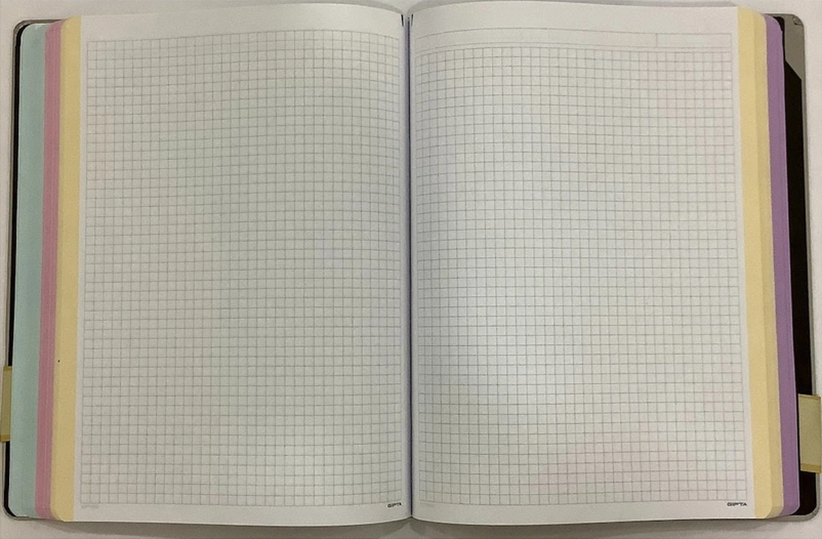 The Book Pastel 20x28 400 Yaprak 4 Bölmeli Sert Kapak Ciltli Defter 3486 Kareli Pastel Açık Yeşil Pastel Açık Yeşil