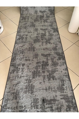 Dinarsu Asos Antrasit Kabartmalı Kaymaz Yolluk