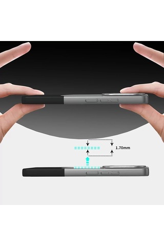 Xiaomi Redmi Note 13 Pro 4g Kılıf Magsafe Şarj Kartlıklı Mıknatıslı Duble 1.7mm Kapak Kart Bölmeli L