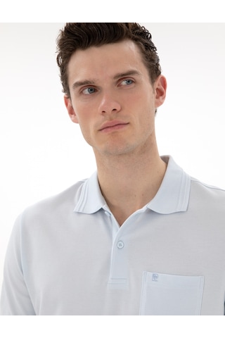 Pierre Cardin Erkek Buz Mavisi Tişört Basic 50306552-vr095 Buz Mavisi
