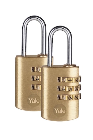 Yale 22 Mm Şifreli Pirinç Asma Kilit 2 Li