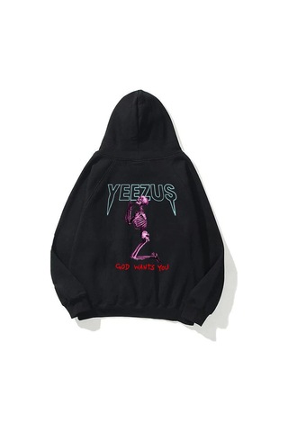 Tarzsokak Unisex God Wants You Yeezus Siyah Sweatshirt