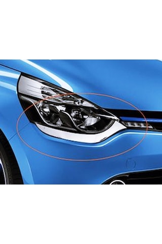 Renault Clio 4 Hb 2012-2016 Arası Krom Far Kaşı 2 Pcs P.çelik