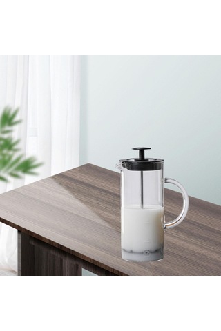 Homyl Fransız Basın Kahve Makinesi Dayanıklı Cam Ev Siyah Siyah