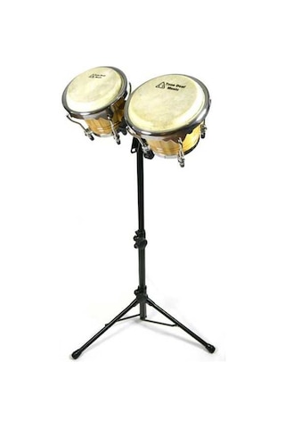 Soundman Ahşap Bongo ve Metal Bongo Sehpası İle