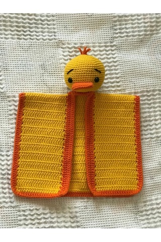Amigurumi Uyku Arkadaşı Havuç Kafa Sarı