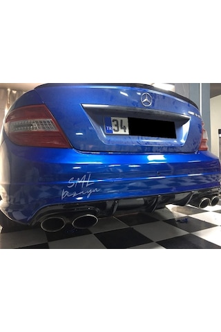 Mercedes W204 C180 Makyajsız Difüzör Plastik Arka Difizör