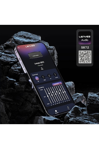 Lenyes S872 Rgb Işıklı Taşınabilir Çift Mikrofonlu Tws Bluetooth Speaker Hoparlör V5.3 Siyah