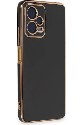 Gld-spt- Newface Xiaomi Redmi Note 12 Pro 5g Kılıf Volet Silikon - Siyah