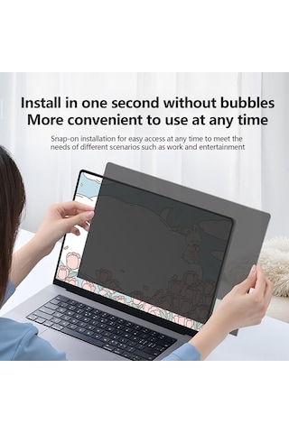 Vkemall 24 İnç 16:9 Bilgisayar Ekran Koruyucu - 30 Gizlilik Filtresi, Mavi Işık Engelleyici, Kalanızsız Kilitli Montaj, Dizüstü Ve Masaüstü Uyumlu