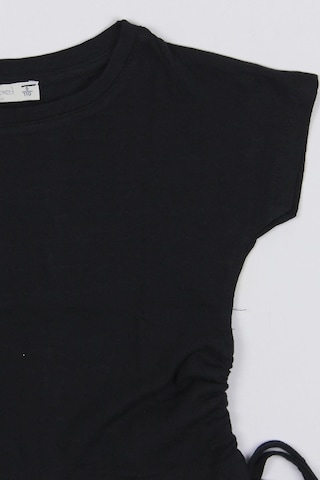 Escabel Kız Çocuk Yandan Büzmeli Tshirt Siyah