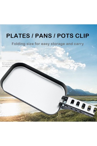 Xindoker Alüminyum Kapak Tutucu - Isıya Dayanıklı, Fırın Ve Tencere Taşıma Aracı 12.5x3 Cm Gümüş