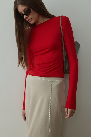 Suud Collection Kırmızı Kate Slim Tişört