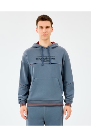 Skechers M Hoodie Sweatshirt Erkek Gri Sweatshirt S2520227-3998 Gri