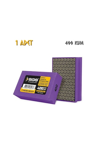 Sgs Islak Ve Kuru Elmas El Zımpara Pedi - 400 Kum - 1 Adet