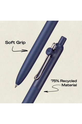 Uni Ball Zento 0.7mm Hibrit Jel Kalem Koyu Gri
