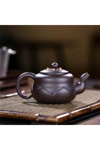 Çaydanlık Cevheri Siyah Çay Lotus Zhuni Çaydanlıklar Altın