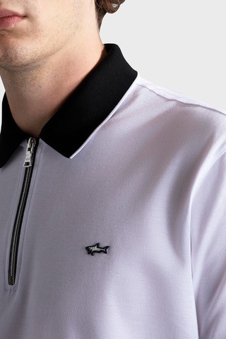 Paul & Shark Erkek Polo Yaka T Shirt 24411319 010 Beyaz Beyaz