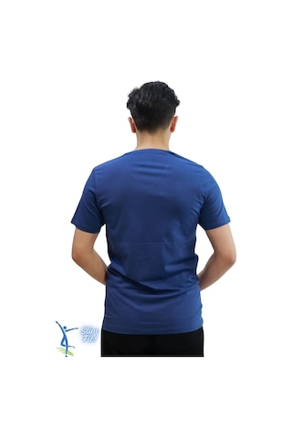 Sermoda Erkek Slim Fit V Yaka Tişört - Dar Kesim Basic Günlük T-shirt İndigo