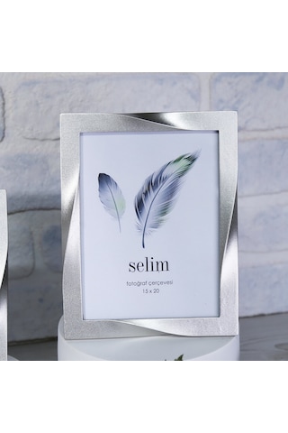 Selim 15 x 20 CM Curved Çerçeve Gümüş