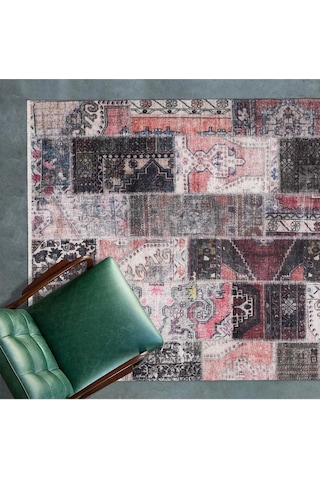Madrid Vl Premium Yıkanabilir Pamuklu Kaymaz Tabanlı Saçaklı Kilim Karışık-krem