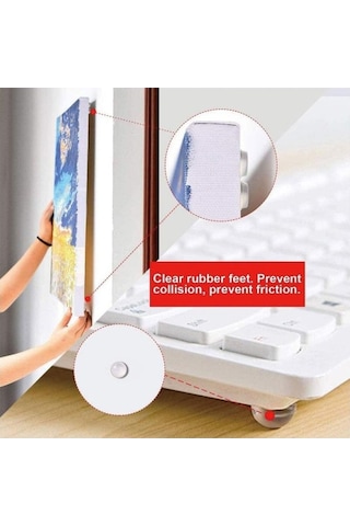 50 Adet 10 Mm Şeffaf Silikon Bazlı Ses Stoperi Duvar Yüzeyi Dolap Kapı Tampon Koruyucu