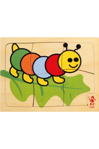 Tırtıl Ahşap Puzzle