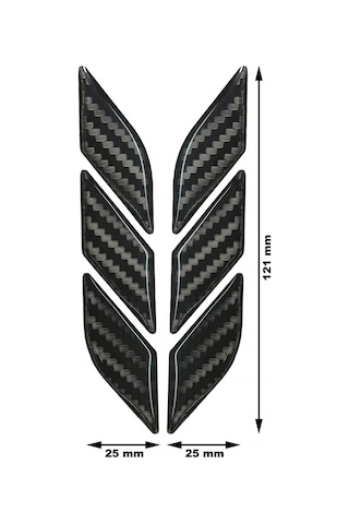 Motosiklet Karbon 3D Sticker