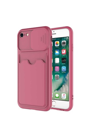 Apple Uyumlu iPhone Se 2022 Kartix Kılıf-koyu Mor Koyu Mor